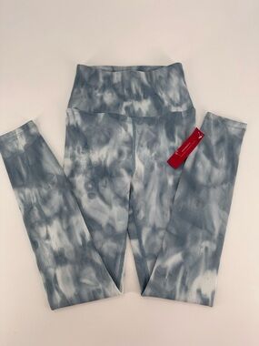 Carbon38 Tie Dye Ribbed Leggings Blue Size X-Small